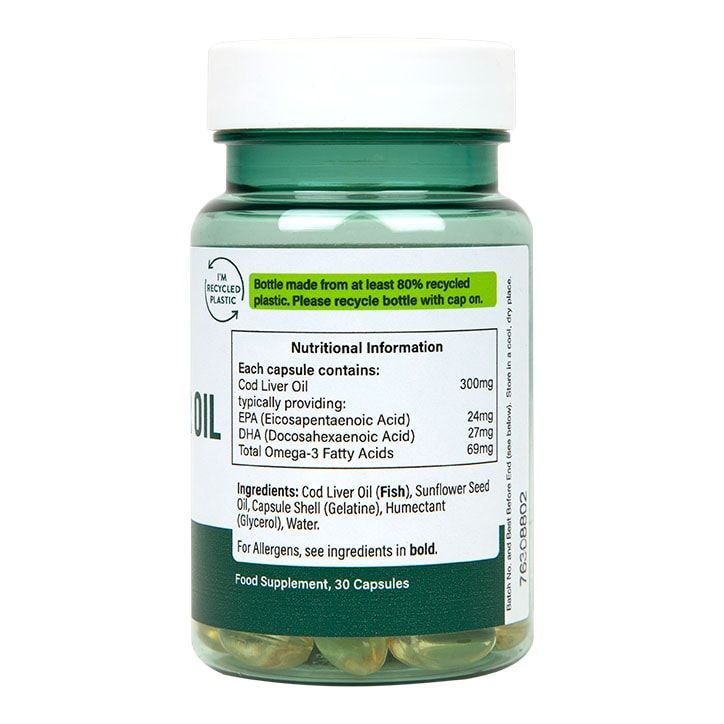H&B Value Pure Cod Liver Oil 300mg 30 Capsules