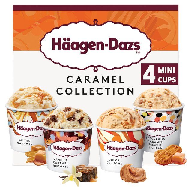 Haagen-Dazs Caramel Collection Mini Cups Ice Cream 4 x 95ml