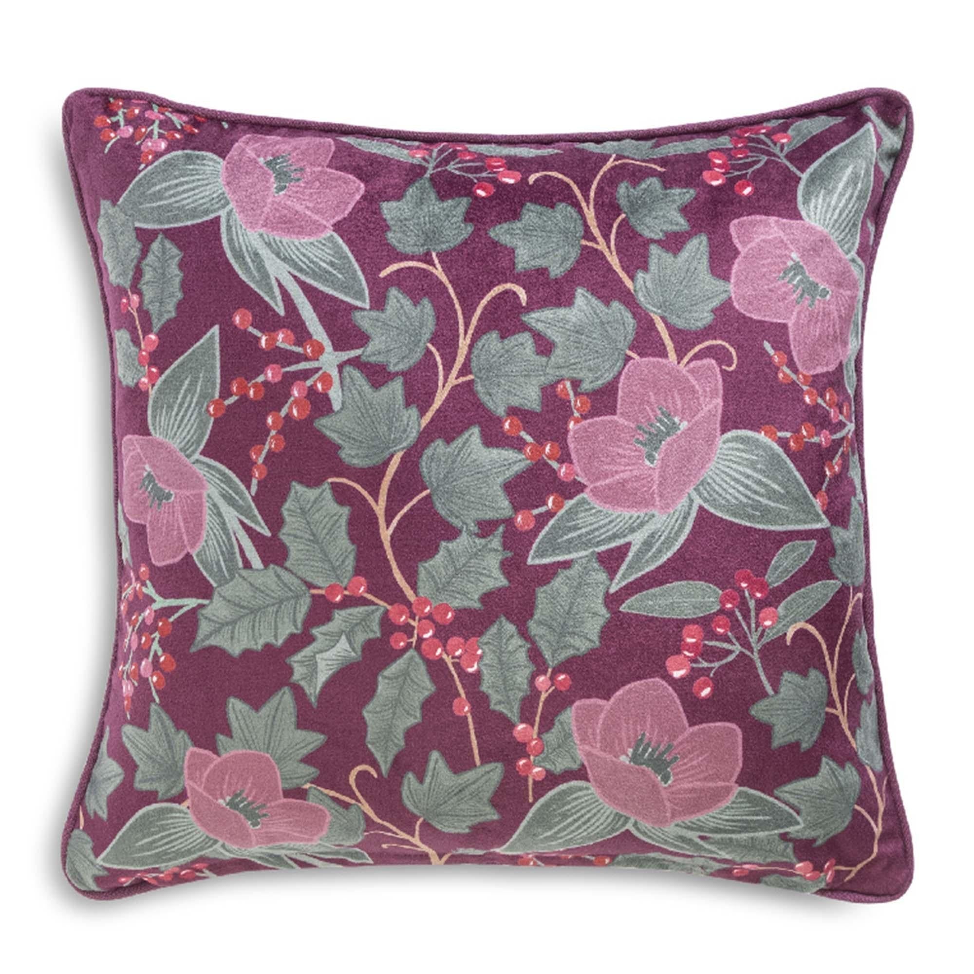 Habitat Floral Berry Cushion