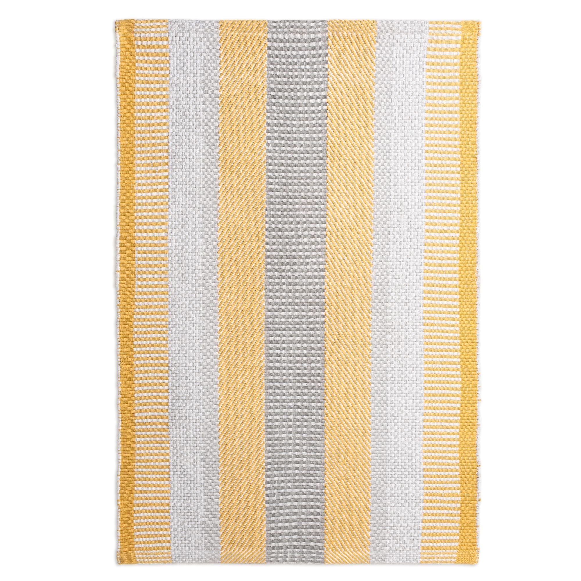 Habitat Stripe Bath Mat Mustard