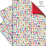 Happy Bright Double Sided Gift Wrap Sheets 3 per pack