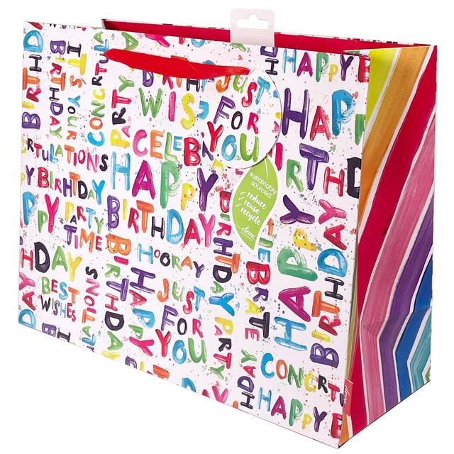 Happy Bright Large Gift Bag