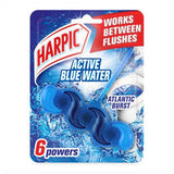 Harpic Fresh Power 6 Rim Block Atlantic Burst Toilet Cleaner 39g