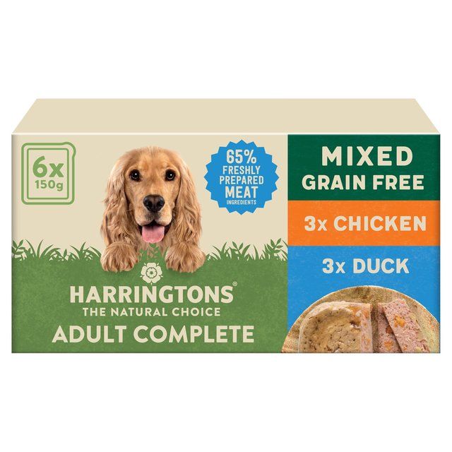 Harringtons Grain Free Mixed Selection Box Dog Food 6 x 150g