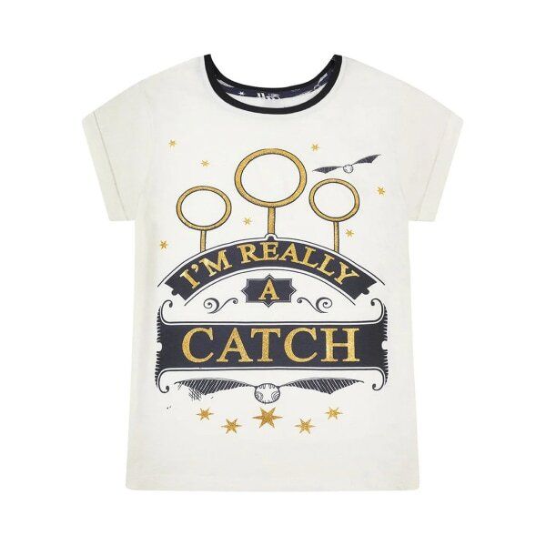 Harry Potter Womens Quidditch Short-Sleeved Pyjamas (8-10)