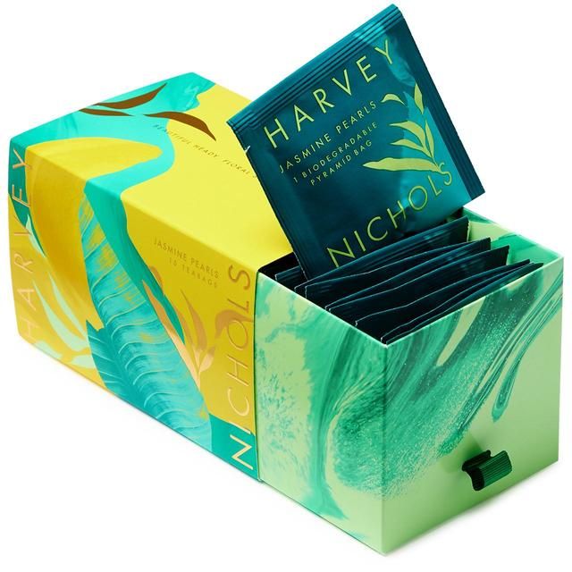 Harvey Nichols China Jasmine Pearl Green Tea Teabags 15 per pack
