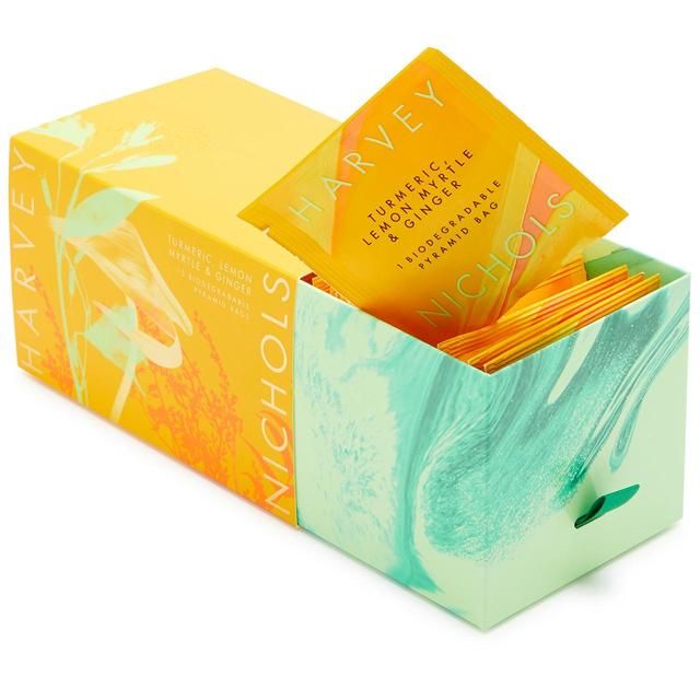 Harvey Nichols Turmeric Lemon Myrtle & Ginger Teabags 100g