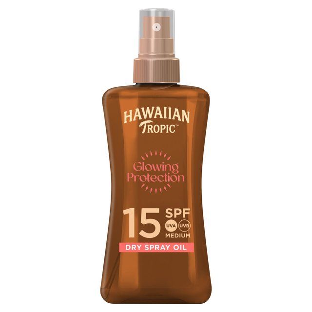 Hawaiian Tropic Protective SPF 15 Dry Oil Sunscreen Spray 200ml