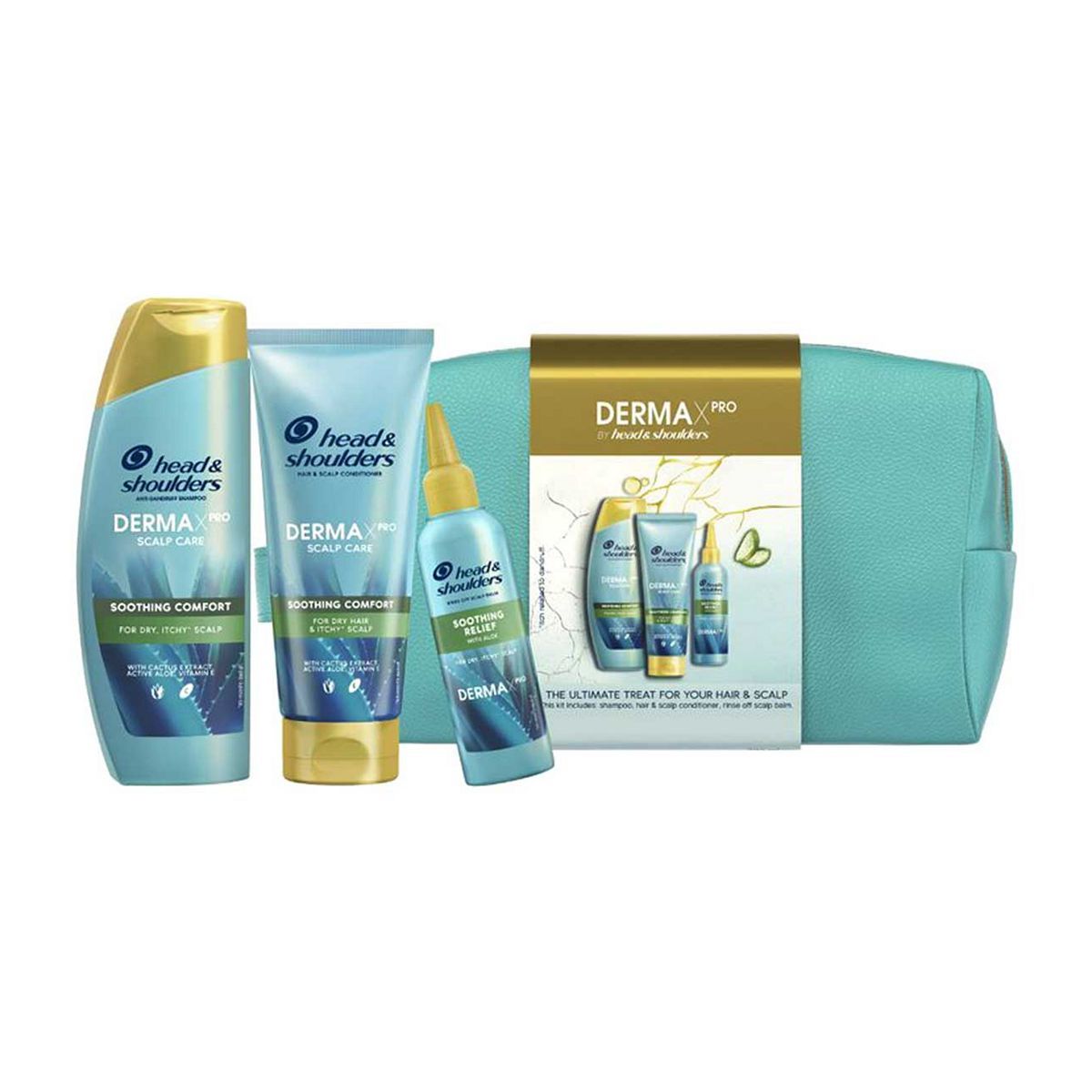Head & Shoulders DERMAXPRO Scalp Treatment Shampoo, Conditioner & Balm Gift Set For Women