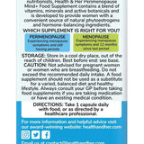 Health & Her Perimenopause Mind+ Multi-nutrient Supplement Capsules   30 per pack