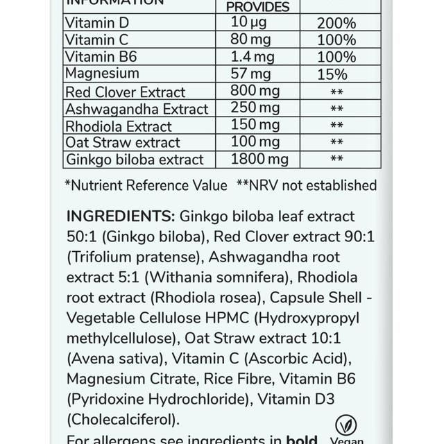 Health & Her Perimenopause Mind+ Multi-nutrient Supplement Capsules   30 per pack