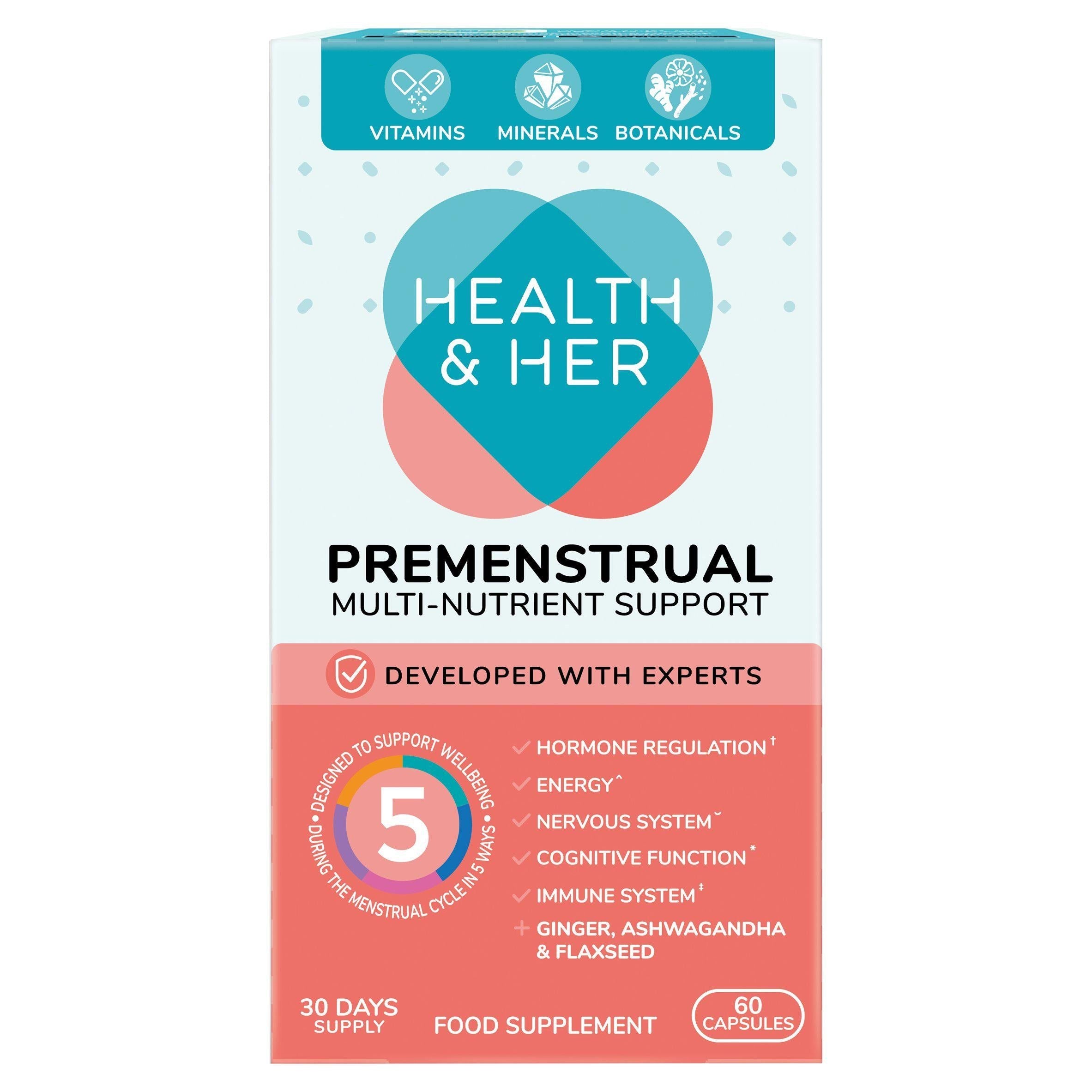 Health & Her Premenstrual Capsules x60