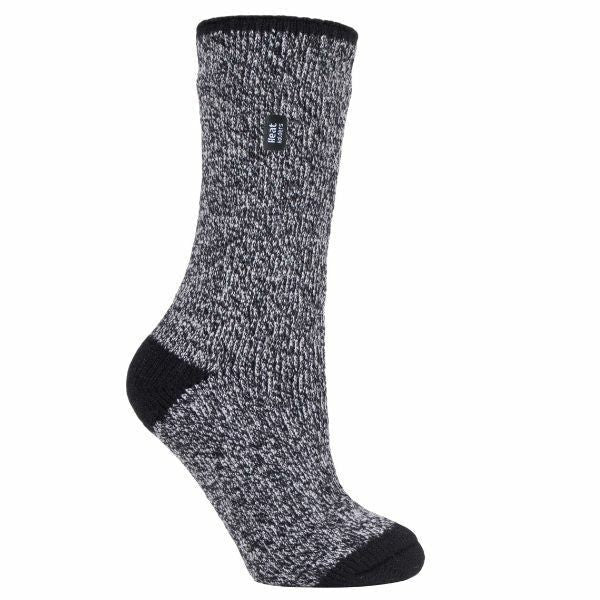 Heat Holders Ladies 2.3 TOG Thermal Winter Socks 4-8 UK Primrose Black