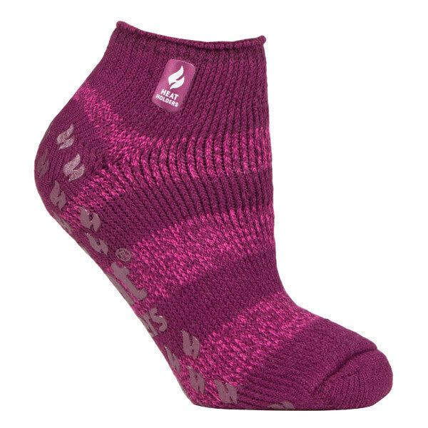 Heat Holders Ladies Low Cut Thermal Slipper Socks 4-8 UK Deep Fuchsia/ Berry (Valencia) / 1EA