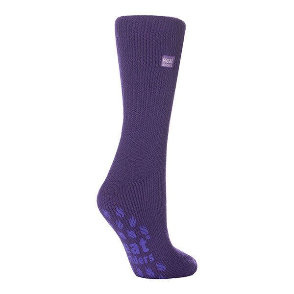 Heat Holders Ladies Thermal Slipper Socks 4-8 UK Violet