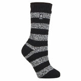Heat Holders Ladies Thick Warm Thermal Socks 4-8 UK Black / White (Tuscuny)