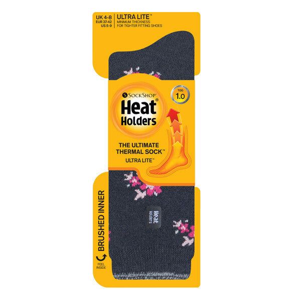 Heat Holders Ladies Ultra Lite Thermal Dress Socks 4-8 UK