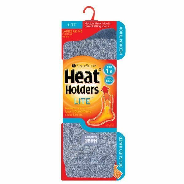 Heat Holders Lite Ladies Thin Winter Thermal Socks 4-8 UK