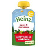 Heinz Apple & Strawberry Baby Food Fruit Puree Pouch 6+ Months   100g