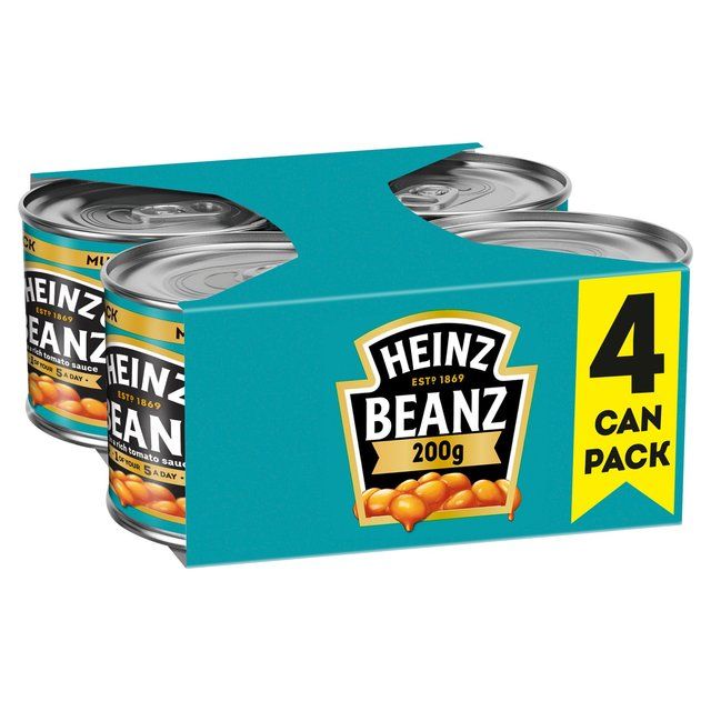 Heinz Baked Beans in Tomato Sauce 4 x 200g