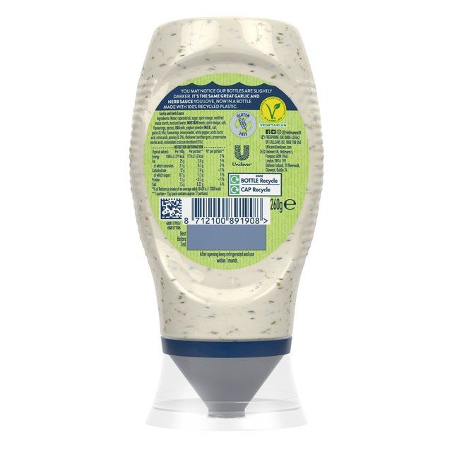 Hellmann's Garlic & Herb Sauce 250ml