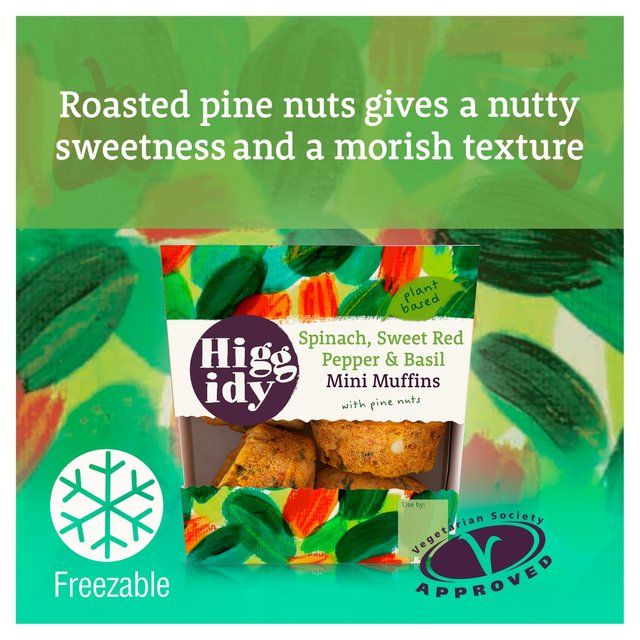 Higgidy Spinach & Red Pepper Mini Muffins 160g