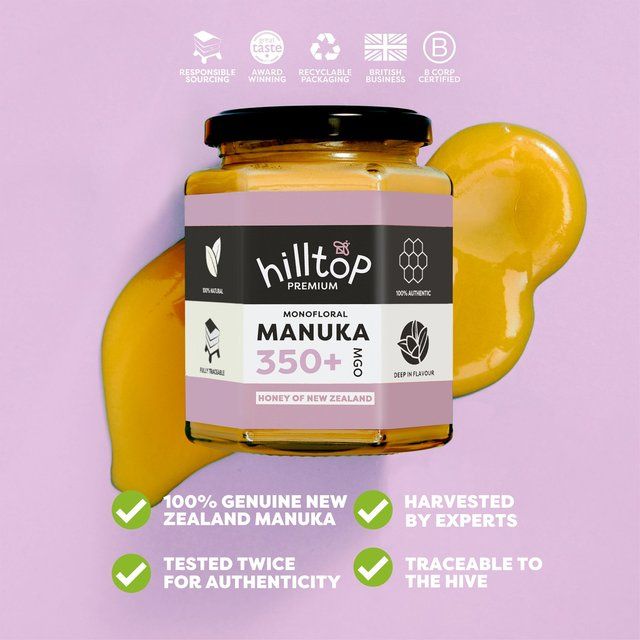Hilltop Honey Manuka MGO350+ Honey 225g