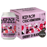 Hip Pop CBD Cherry & Blackberry Kombucha 4x330ml