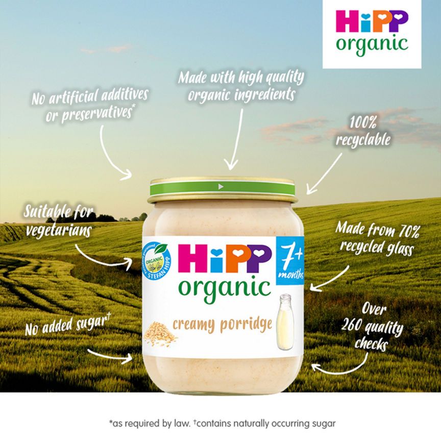 HiPP Creamy Porridge Baby Food Jar 7+ Months