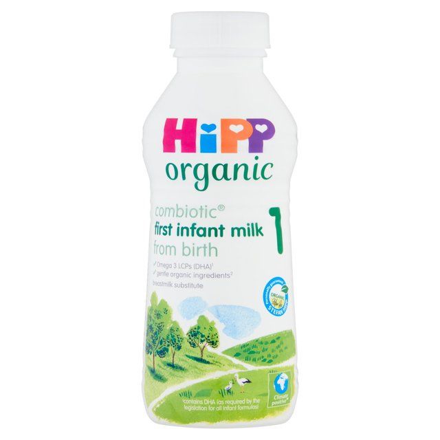 HiPP Organic 1 First Infant Baby Milk Liquid Formula From Birth 470ml