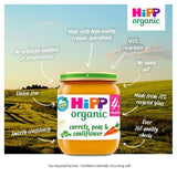 HiPP Organic Carrots Cauliflower & Peas Baby Food 4+ months 125g