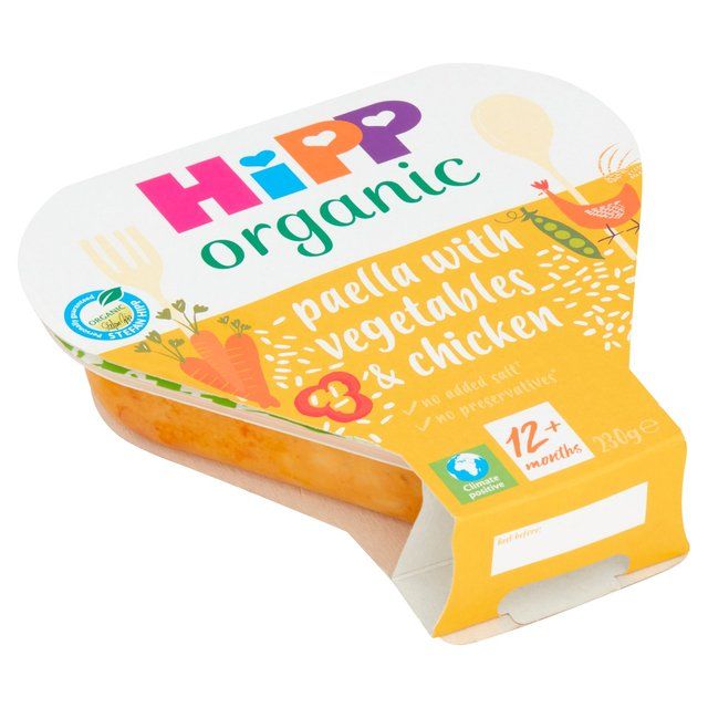 HiPP Organic Paella with Veg & Chicken Toddler Tray Meal 1-3 Years 230g