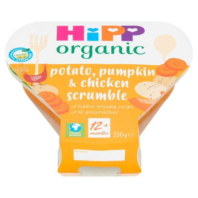 HiPP Organic Potato Pumpkin & Chicken Scrumble Toddler Tray Meal 12m+ 230g