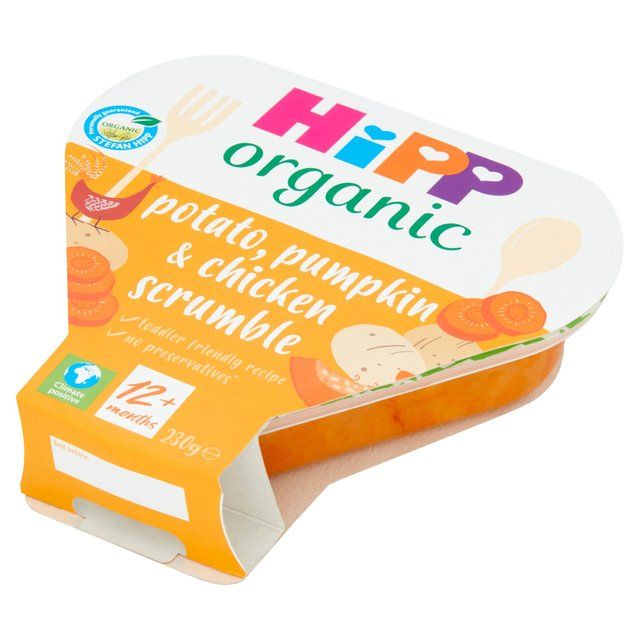 HiPP Organic Potato Pumpkin & Chicken Scrumble Toddler Tray Meal 12m+ 230g