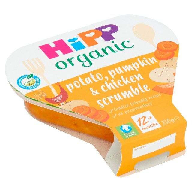 HiPP Organic Potato Pumpkin & Chicken Scrumble Toddler Tray Meal 12m+ 230g