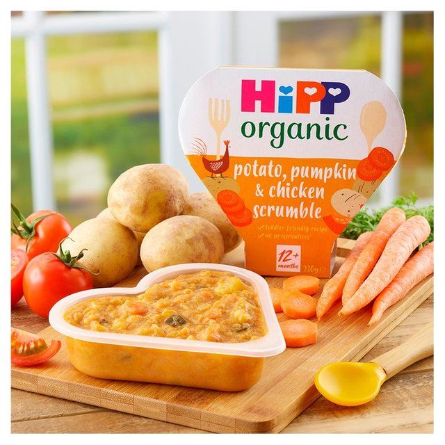 HiPP Organic Potato Pumpkin & Chicken Scrumble Toddler Tray Meal 12m+ 230g