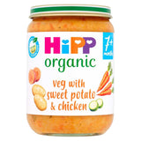 HiPP Organic Veg With Sweet Potato & Chicken Baby Food Jar 7+ Months 190g