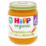 HiPP Organic Vegetables with Rice & Chicken Baby Food Jar 6+ Months 125g