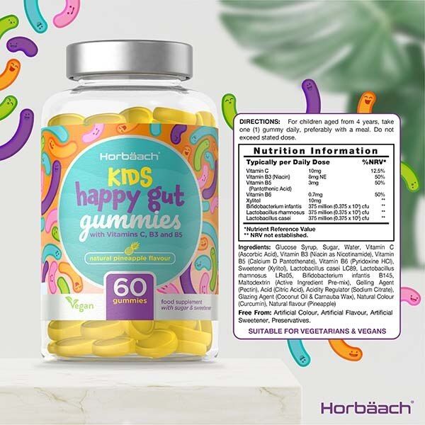 Horbaach Kids Happy Gut - 60 Gummies