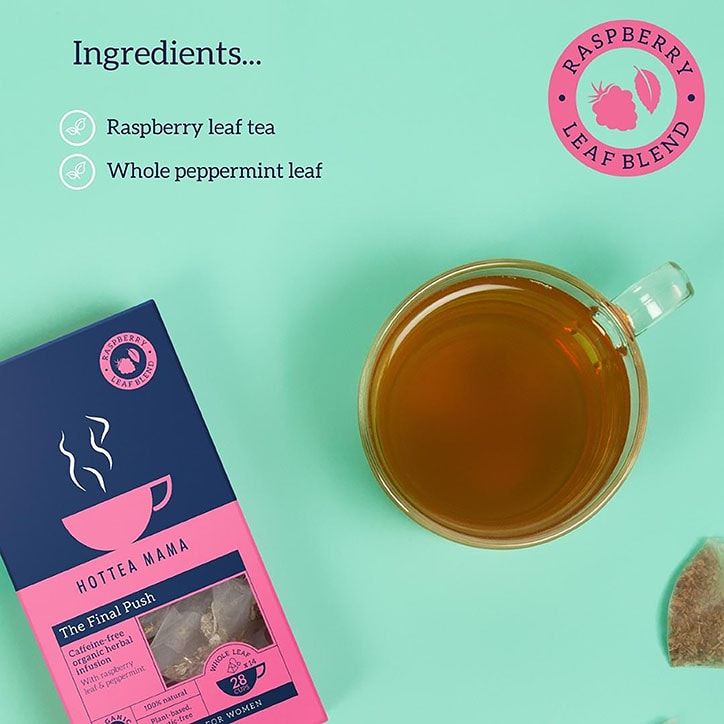 HotTea Mama The Final Push Raspberry Leaf & Peppermint Tea 14 Tea Bags