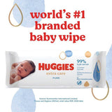 Huggies Extra Care Sensitive 99% Water Baby Wipes Jumbo Pack 12 x 56 per pack