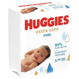 Huggies Extra Care Sensitive 99% Water Baby Wipes Jumbo Pack 12 x 56 per pack