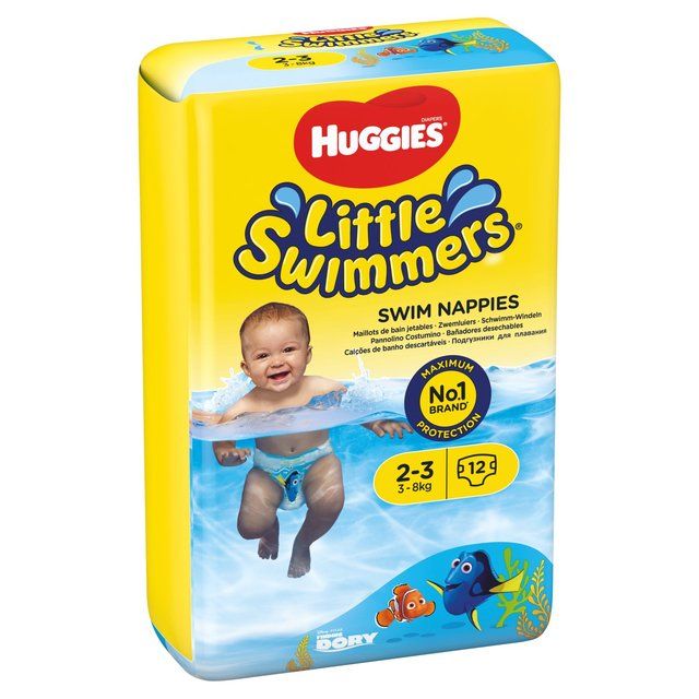 Huggies Little Swimmers Swim Nappies Size 2-3 (3-8kg)   12 per pack