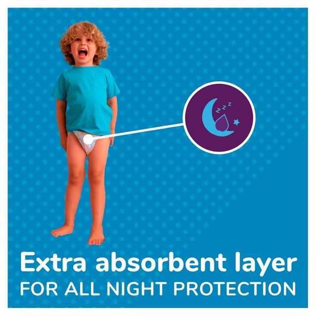 Huggies Pull-Ups Night Time Unisex Training Nappy Pants - Size 6 18 Pants 18 per pack