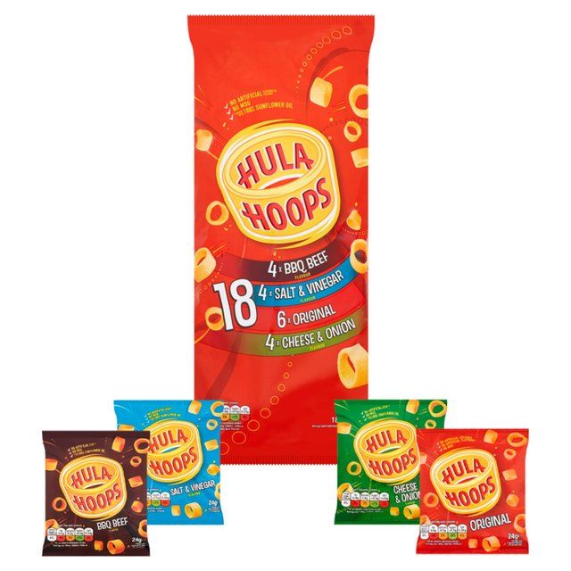 Hula Hoops Variety Crisps 18 per pack