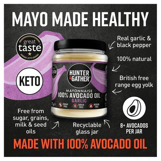Hunter & Gather Garlic Avocado Oil Mayonnaise 175g