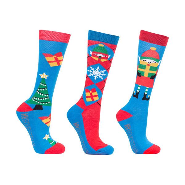 Hy Kids Jolly Elves Socks (Pack of 3) (12 -4)