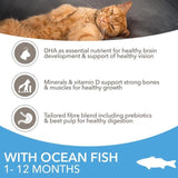 IAMS 1-12 Months Kitten Dry Cat Food Ocean Fish 3kg