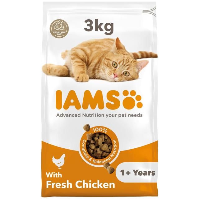 IAMS Adult Dry Cat Food Chicken 3kg