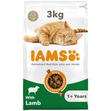 IAMS Adult Dry Cat Food Lamb 3kg